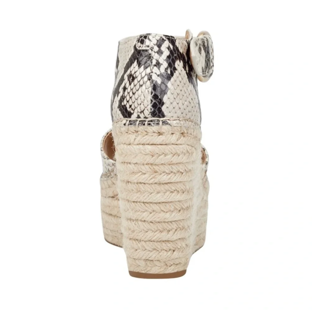 Marc Fisher Snakeskin Espadrille Sandal Sz 9 - Picture 3 of 5